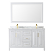 install vanity sink Wyndham Vanity Set White Modern