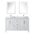 white bathroom vanity set Wyndham Vanity Set White Modern