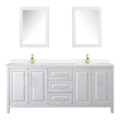 antique wood bathroom vanity Wyndham Vanity Set White Modern