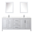 vanity and cabinet set Wyndham Vanity Set White Modern