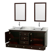 oak bathroom cabinets Wyndham Vanity Set Espresso Modern