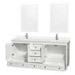 72 inch bathroom vanity clearance Wyndham Vanity Set White Modern