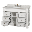 60 inch vanity cabinet Wyndham Vanity Set White Traditional
